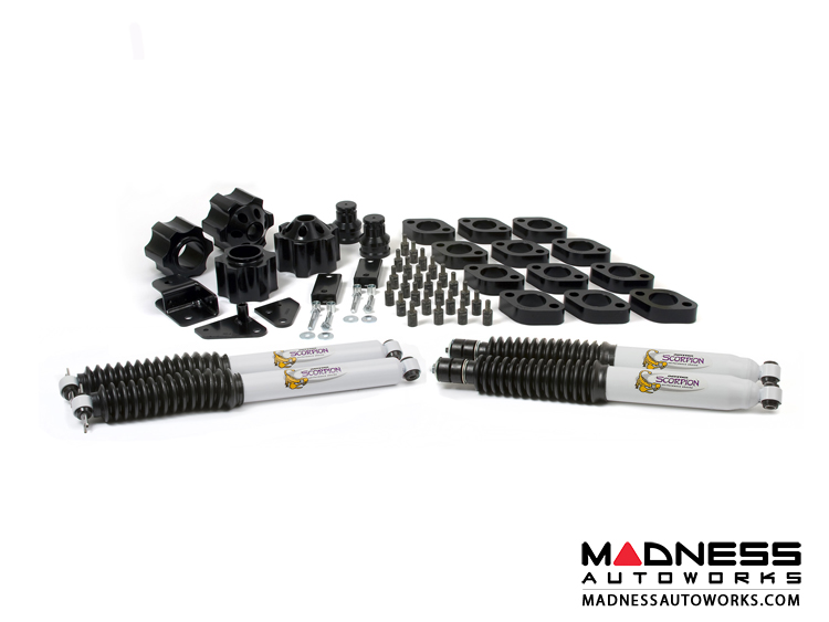 Jeep Wrangler JK Combo Lift Kit - Fits Automatic Transmissions Only - 3" Lift & 1" Body w/ Shocks